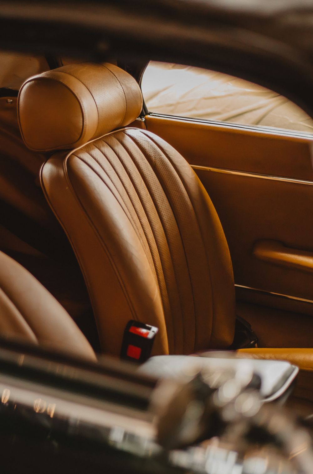 Banco de carro em couro